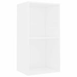 Bokhylle Hvit 40X30X76,5 Cm Konstruert Tre