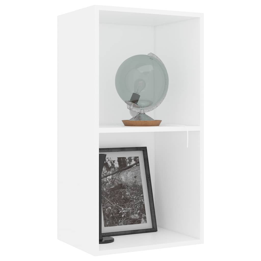 Bokhylle Hvit 40X30X76,5 Cm Konstruert Tre