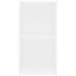 Bokhylle Hvit 40X30X76,5 Cm Konstruert Tre