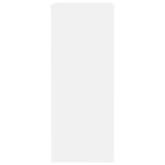 Bokhylle Hvit 40X30X76,5 Cm Konstruert Tre
