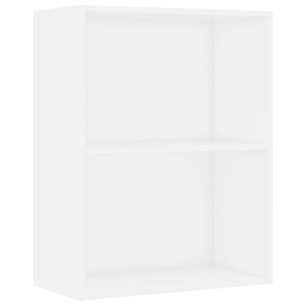Bokhylle Hvit 60X30X76,5 Cm Konstruert Tre