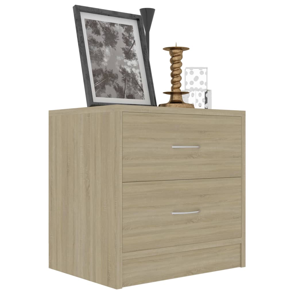 Nattbord Sonoma Eik 40X30X40 Cm Konstruert Tre