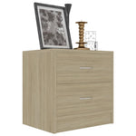 Nattbord Sonoma Eik 40X30X40 Cm Konstruert Tre