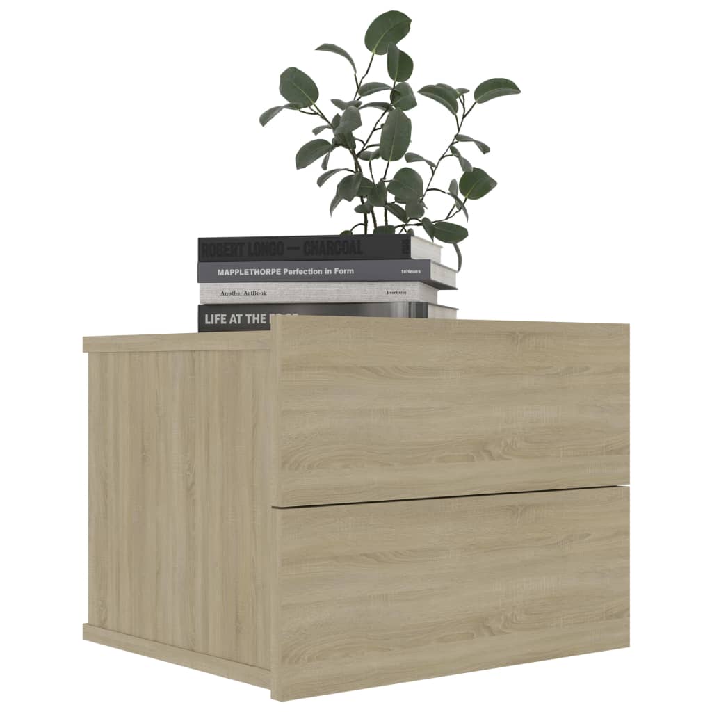 Nattbord Sonoma Eik 40X30X30 Cm Konstruert Tre