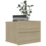 Nattbord Sonoma Eik 40X30X30 Cm Konstruert Tre