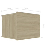 Nattbord Sonoma Eik 40X30X30 Cm Konstruert Tre