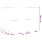 Nattbord Sonoma Eik 40X30X30 Cm Konstruert Tre