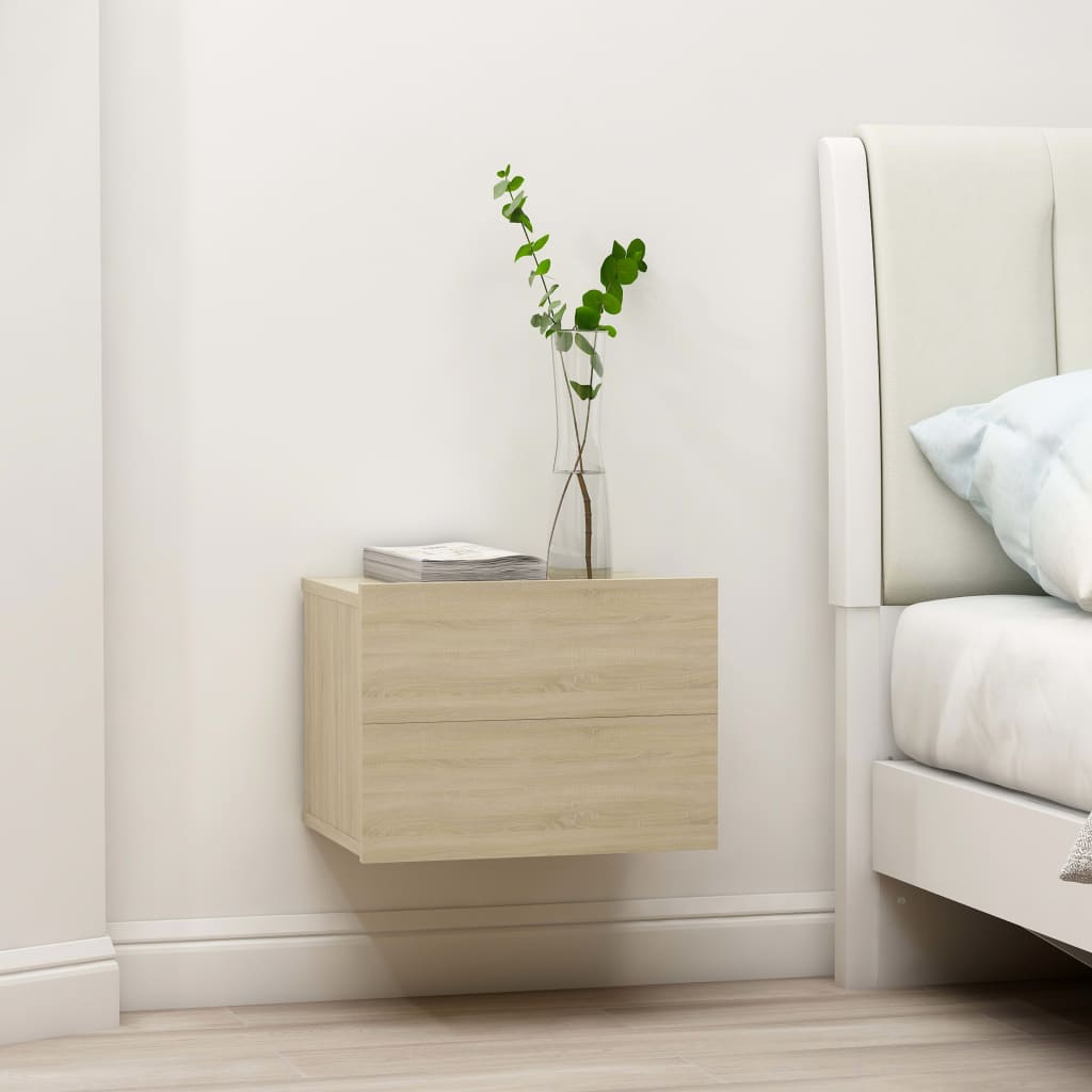 Nattbord Sonoma Eik 40X30X30 Cm Konstruert Tre