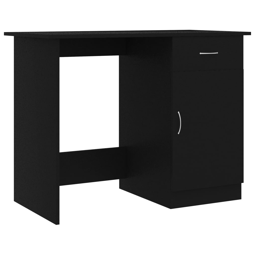 Skrivebord Svart 100X50X76 Cm Konstruert Tre