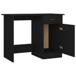 Skrivebord Svart 100X50X76 Cm Konstruert Tre