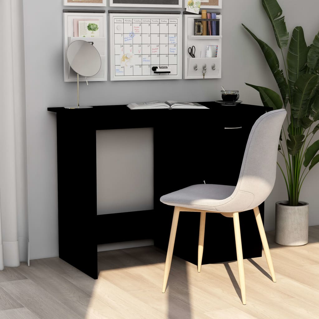Skrivebord Svart 100X50X76 Cm Konstruert Tre