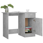 Skrivebord Betonggrå 100X50X76 Cm Konstruert Tre