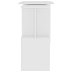 Skrivebord For Hjørne Hvit 200X50X76 Cm Konstruert Tre