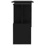 Skrivebord For Hjørne Svart 200X50X76 Cm Konstruert Tre