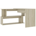 Skrivebord For Hjørne Sonoma Eik 200X50X76 Cm Konstruert Tre