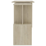 Skrivebord For Hjørne Sonoma Eik 200X50X76 Cm Konstruert Tre