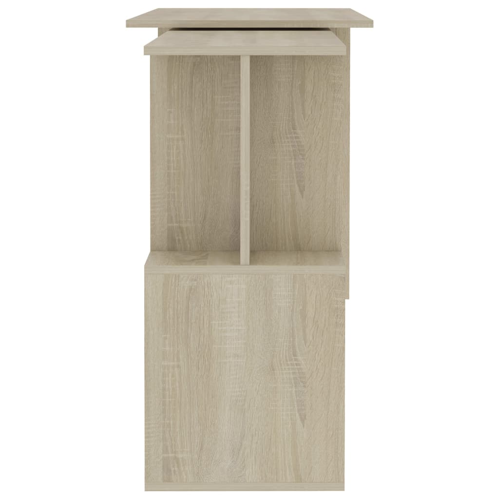Skrivebord For Hjørne Sonoma Eik 200X50X76 Cm Konstruert Tre