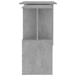 Skrivebord For Hjørne Betonggrå 200X50X76 Cm Konstruert Tre