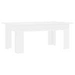 Salongbord Hvit 100X60X42 Cm Konstruert Tre