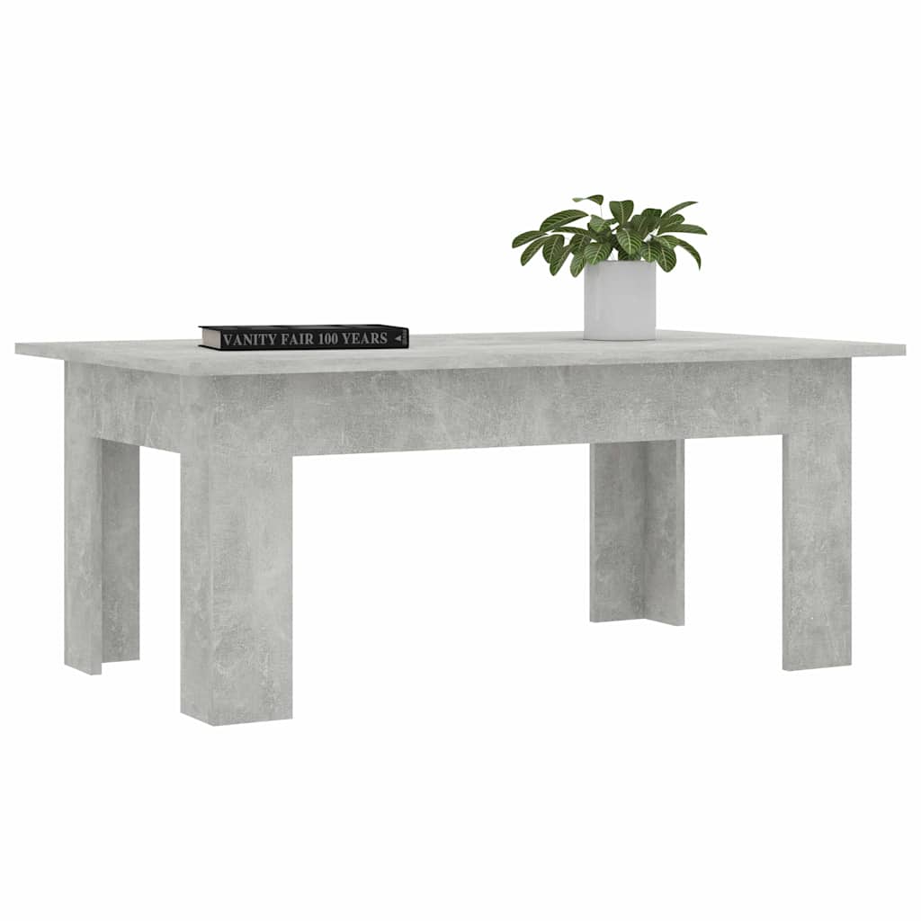 Salongbord Betonggrå 100X60X42 Cm Konstruert Tre