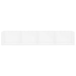 Veggmontert Cd-Hylle Hvit 100X18X18 Cm Sponplate