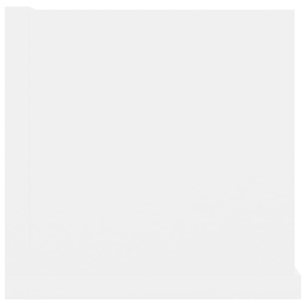 Veggmontert Cd-Hylle Hvit 100X18X18 Cm Sponplate