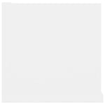 Veggmontert Cd-Hylle Hvit 100X18X18 Cm Sponplate