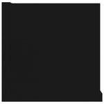 Veggmontert Cd-Hylle Svart 100X18X18 Cm Konstruert Tre