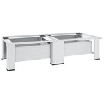 Dobbel Sokkel Til Vaskemaskin Og Tørketrommel Med Skuffer Hvit