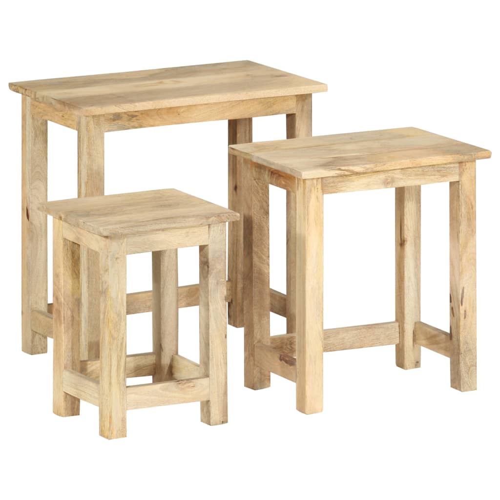Stablebord 3 Stk Heltre Mango
