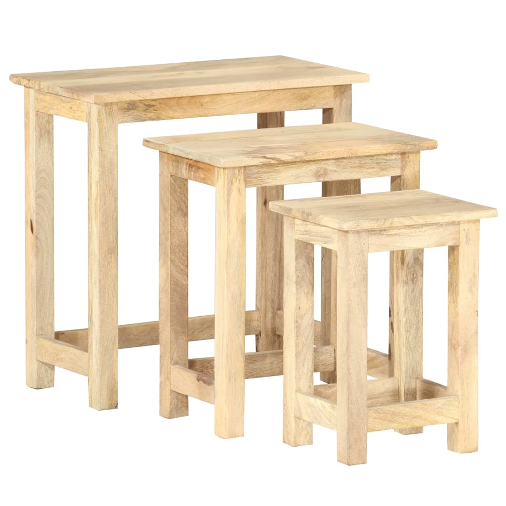 Stablebord 3 Stk Heltre Mango