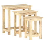 Stablebord 3 Stk Heltre Mango