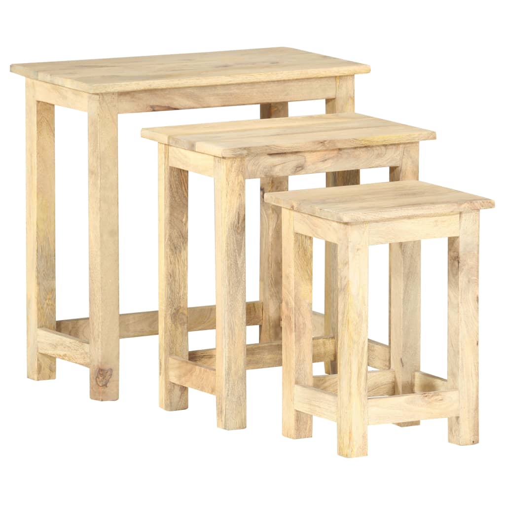 Stablebord 3 Stk Heltre Mango