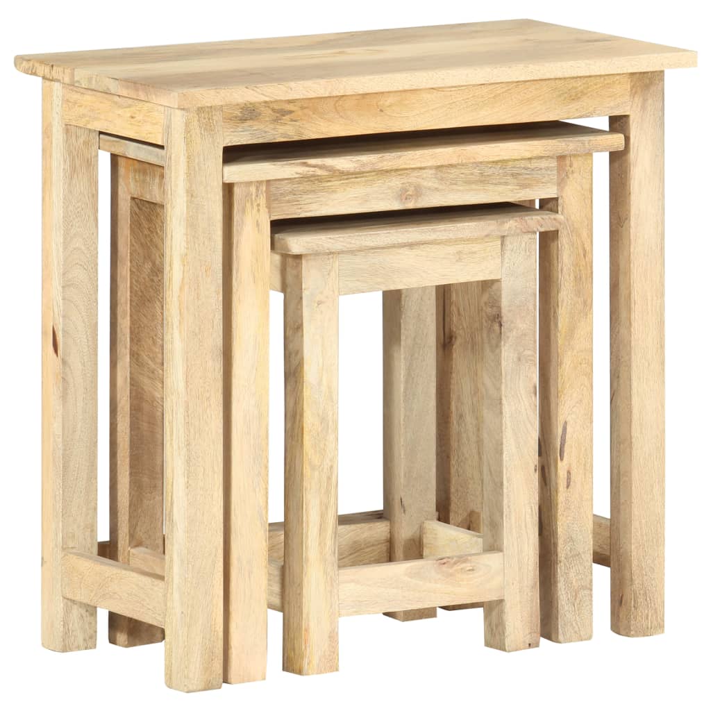 Stablebord 3 Stk Heltre Mango
