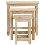 Stablebord 3 Stk Heltre Mango
