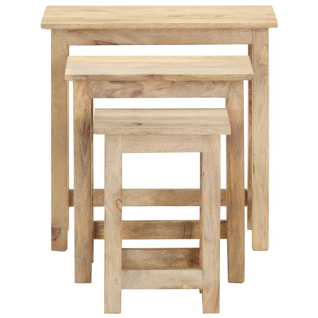 Stablebord 3 Stk Heltre Mango