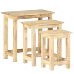 Stablebord 3 Stk Heltre Mango