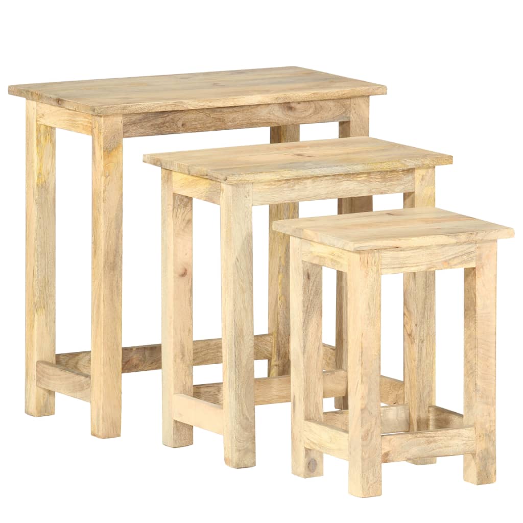 Stablebord 3 Stk Heltre Mango