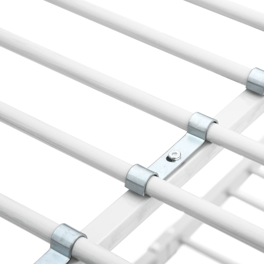 Køyeseng Ramme Hvit Metall 140X200 Cm/90X200 Cm