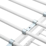 Køyeseng Ramme Hvit Metall 140X200 Cm/90X200 Cm