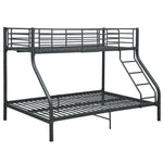 Køyeseng Ramme Svart Metall 140X200 Cm/90X200 Cm