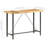 Barbord 150X70X107 Cm Grov Heltre Mango