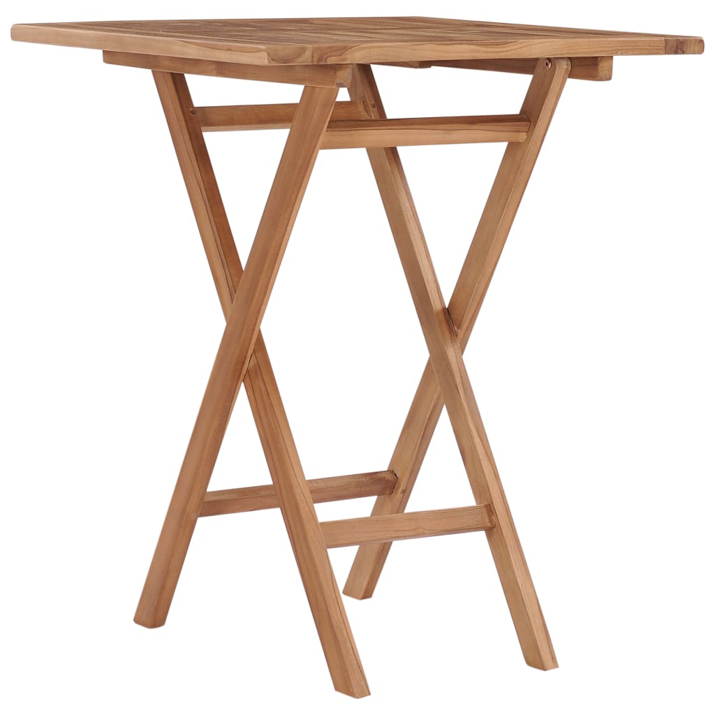 Sammenleggbart Hagebord 60X60X75 Cm Heltre Teak