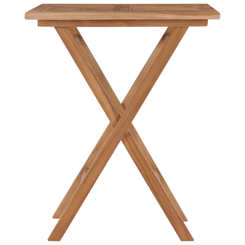 Sammenleggbart Hagebord 60X60X75 Cm Heltre Teak