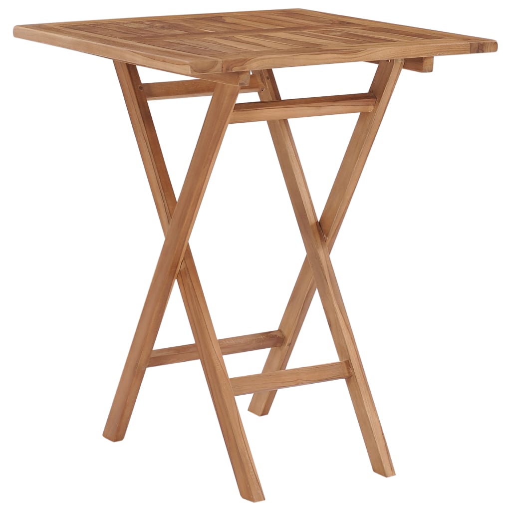 Sammenleggbart Hagebord 60X60X75 Cm Heltre Teak