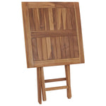 Sammenleggbart Hagebord 60X60X75 Cm Heltre Teak