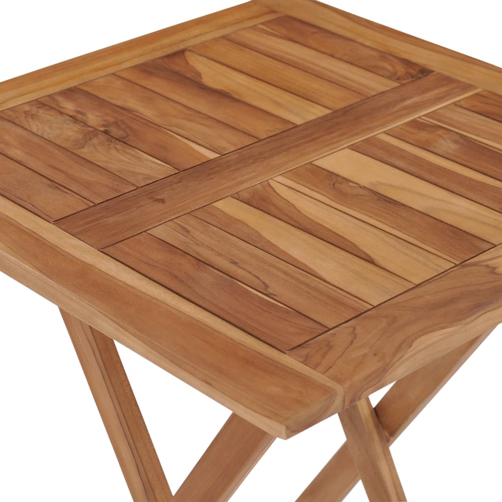 Sammenleggbart Hagebord 60X60X75 Cm Heltre Teak