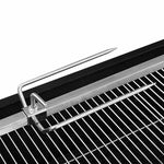 Grill Med Elektrisk Grillspyd Rustfritt Stål