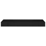 Vegghylle Med Skuff Svart 80X25X8 Cm