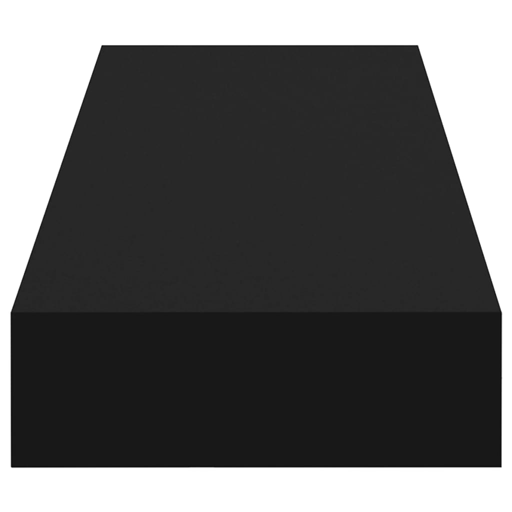 Vegghylle Med Skuff Svart 80X25X8 Cm